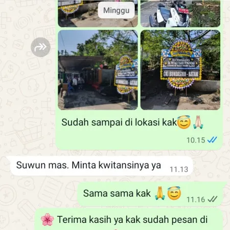 Pengiriman Papan Bunga Duka Pisangan Baru
