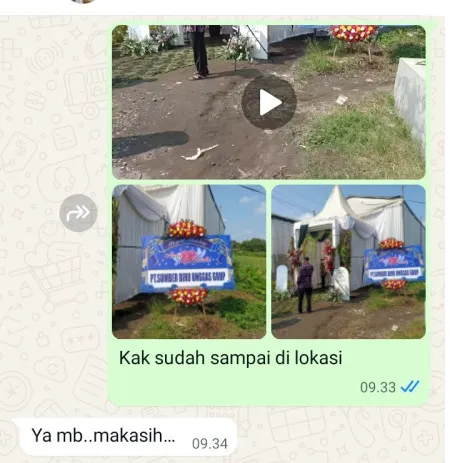 Pengiriman Karangan Bunga Pisangan Baru