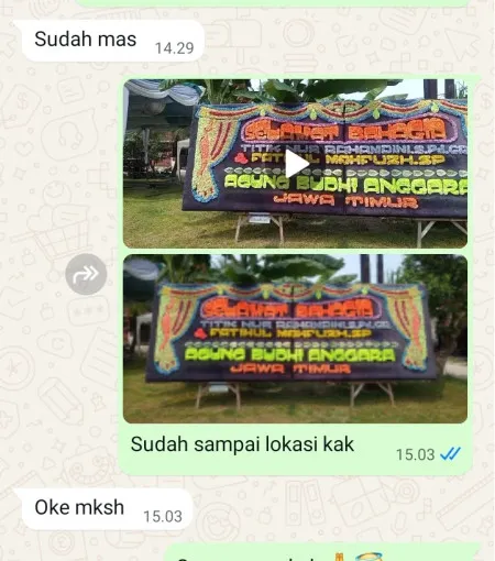Pengiriman Papan Bunga Pisangan Baru