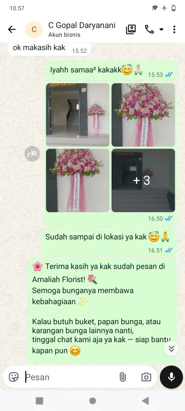 Pengiriman Karangan Bunga Pisangan Baru